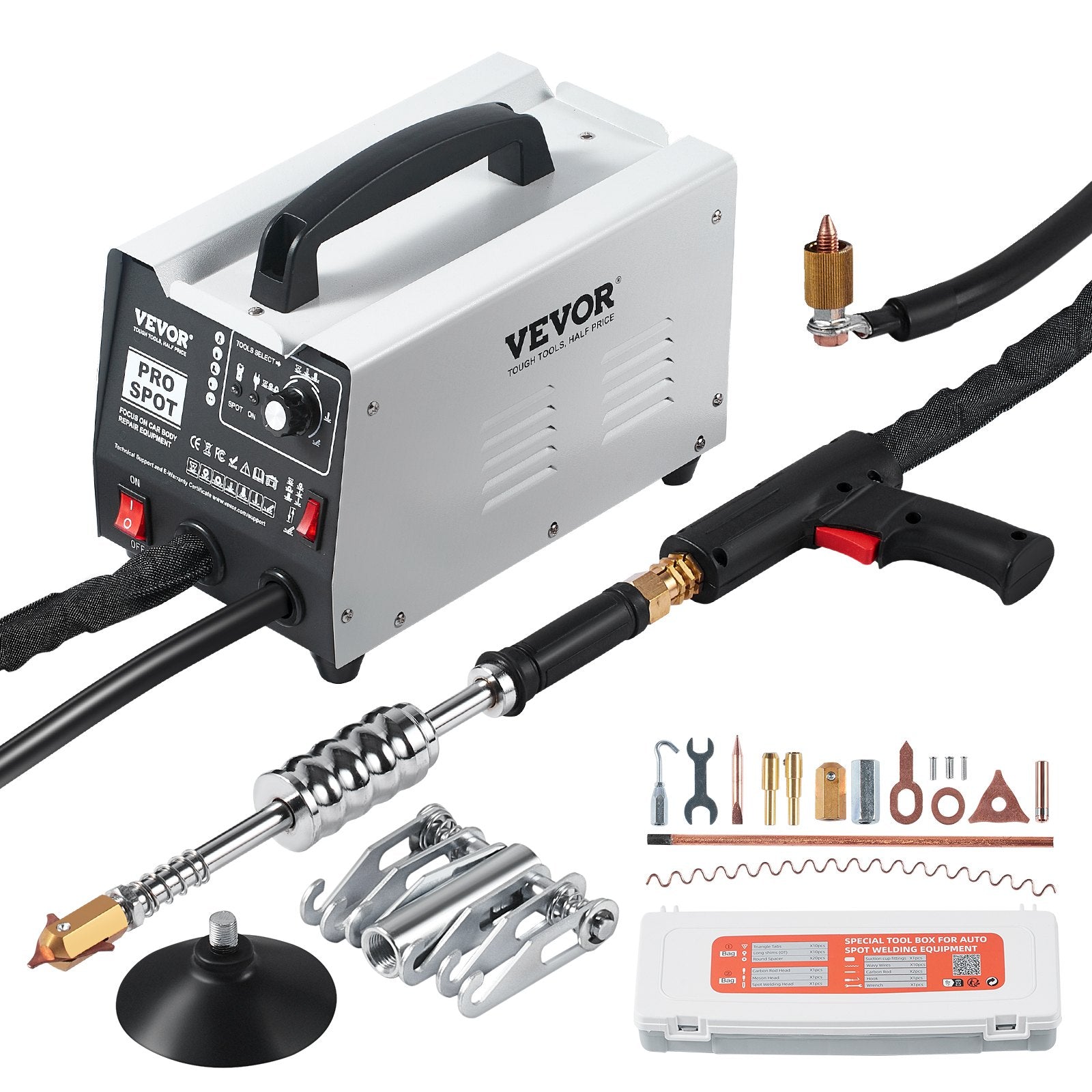 Automotive Repair & Speciality Tools: VEVOR Stud Welder Dent Repair Kit Spot Welding Dent Puller Machine with 7 Modes