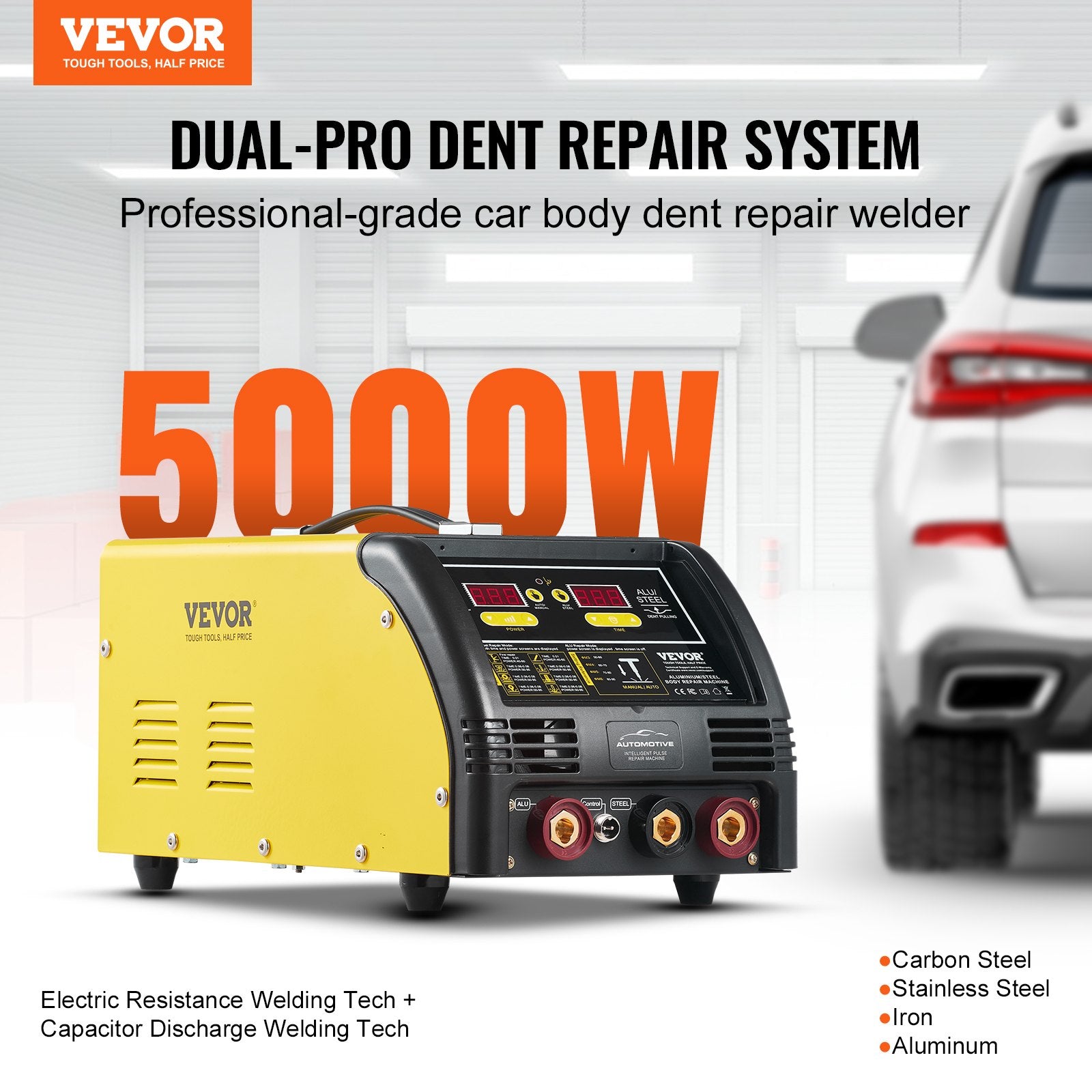 Kitchen & Bathroom DIY: VEVOR Dual Pro Stud Welder Professional 5KW Welder for Steel & Aluminum Panels