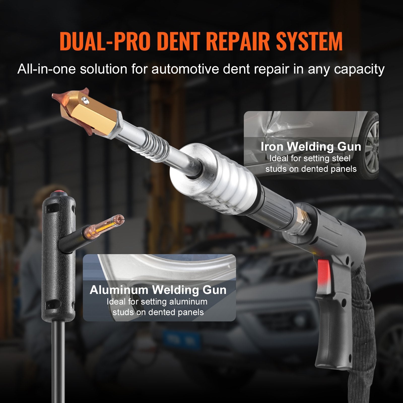 Kitchen & Bathroom DIY: VEVOR Dual Pro Stud Welder Professional 5KW Welder for Steel & Aluminum Panels