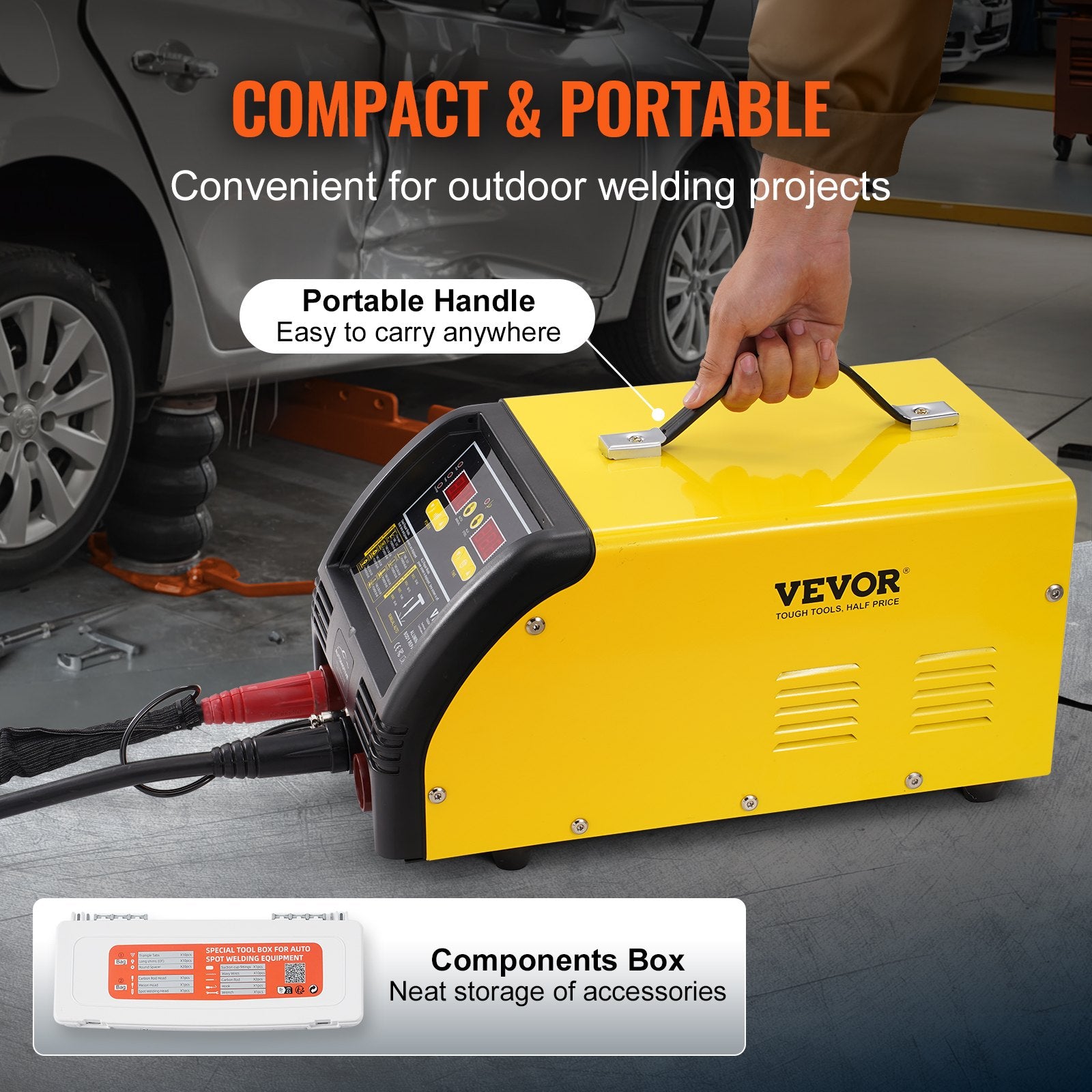 Kitchen & Bathroom DIY: VEVOR Dual Pro Stud Welder Professional 5KW Welder for Steel & Aluminum Panels