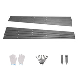 Laundry Cleaning Supplies: VEVOR Metal Landscape Edging, 8 Packs 72 in Rust-Resistant Aluminum Alloy Landscape Edging, Bendable Garden Edging Border, Heavy Duty Lawn Edging Fence for Flower Bed Yard Pathway