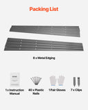 Laundry Cleaning Supplies: VEVOR Metal Landscape Edging, 8 Packs 72 in Rust-Resistant Aluminum Alloy Landscape Edging, Bendable Garden Edging Border, Heavy Duty Lawn Edging Fence for Flower Bed Yard Pathway