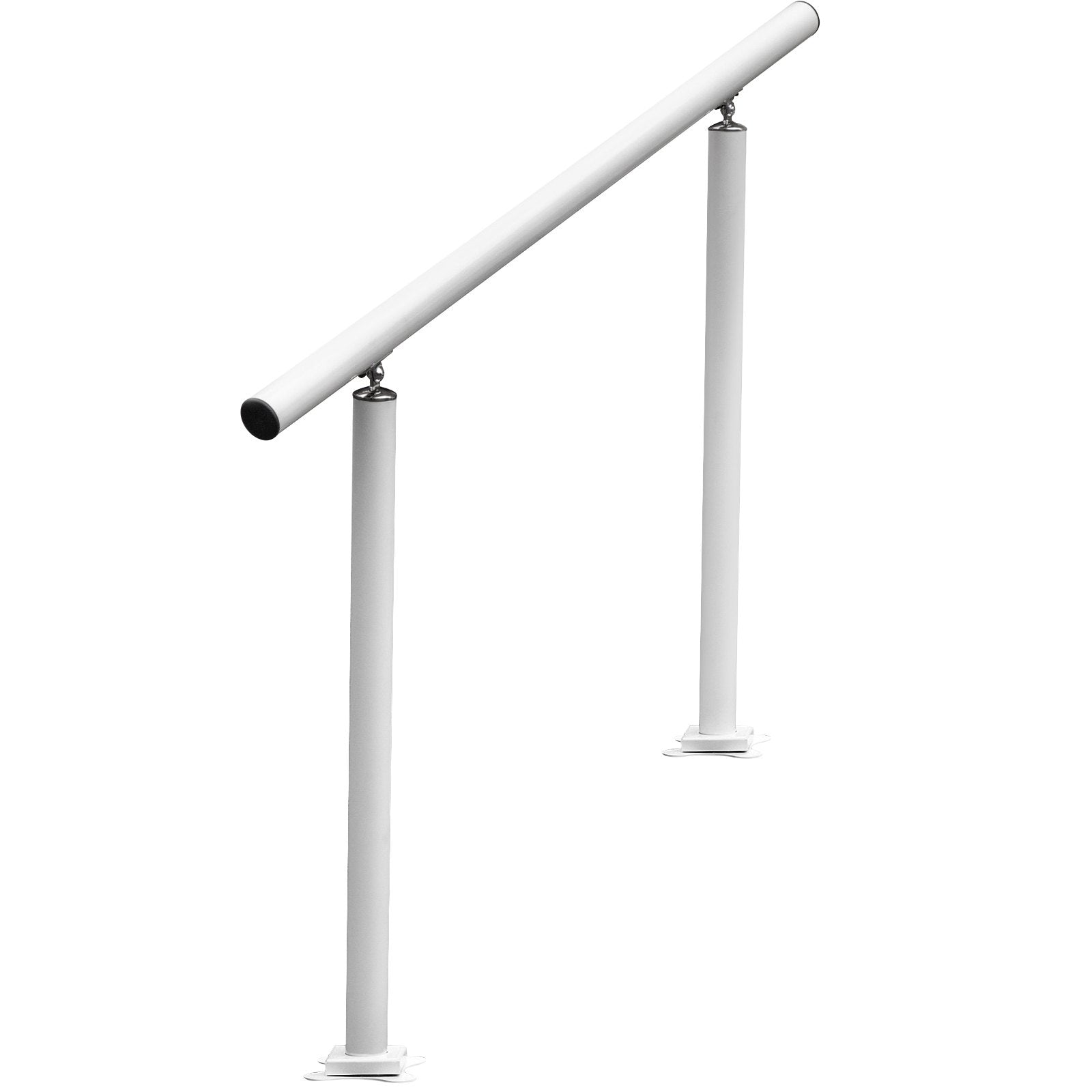 Door Hardware: VEVOR Handrail Outdoor Stairs, 3ft, 34 Inch Outdoor Handrail, Outdoor Stair Railing Adjustable from 0 to 60 Degrees Handrail for Stairs Outdoor White Aluminum Stair Railing for Garden, Office Area