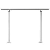 Door Hardware: VEVOR Handrail Outdoor Stairs, 3ft, 34 Inch Outdoor Handrail, Outdoor Stair Railing Adjustable from 0 to 60 Degrees Handrail for Stairs Outdoor White Aluminum Stair Railing for Garden, Office Area