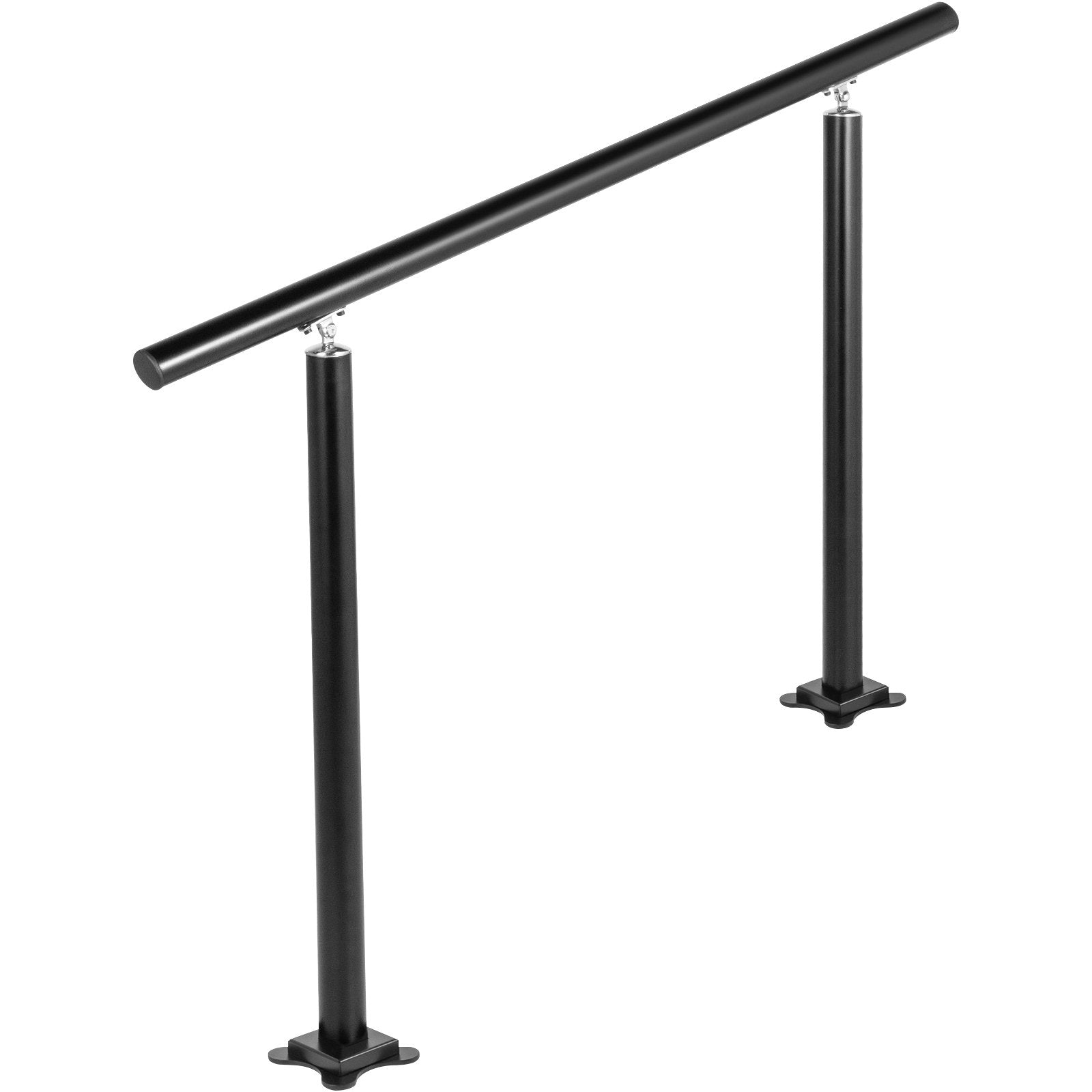 Door Hardware: VEVOR Handrail Outdoor Stairs, 3ft, 34 Inch Outdoor Handrail, Outdoor Stair Railing Adjustable from 0 to 60 Degrees Handrail for Stairs Outdoor Black Aluminum Stair Railing for Garden, Office Area