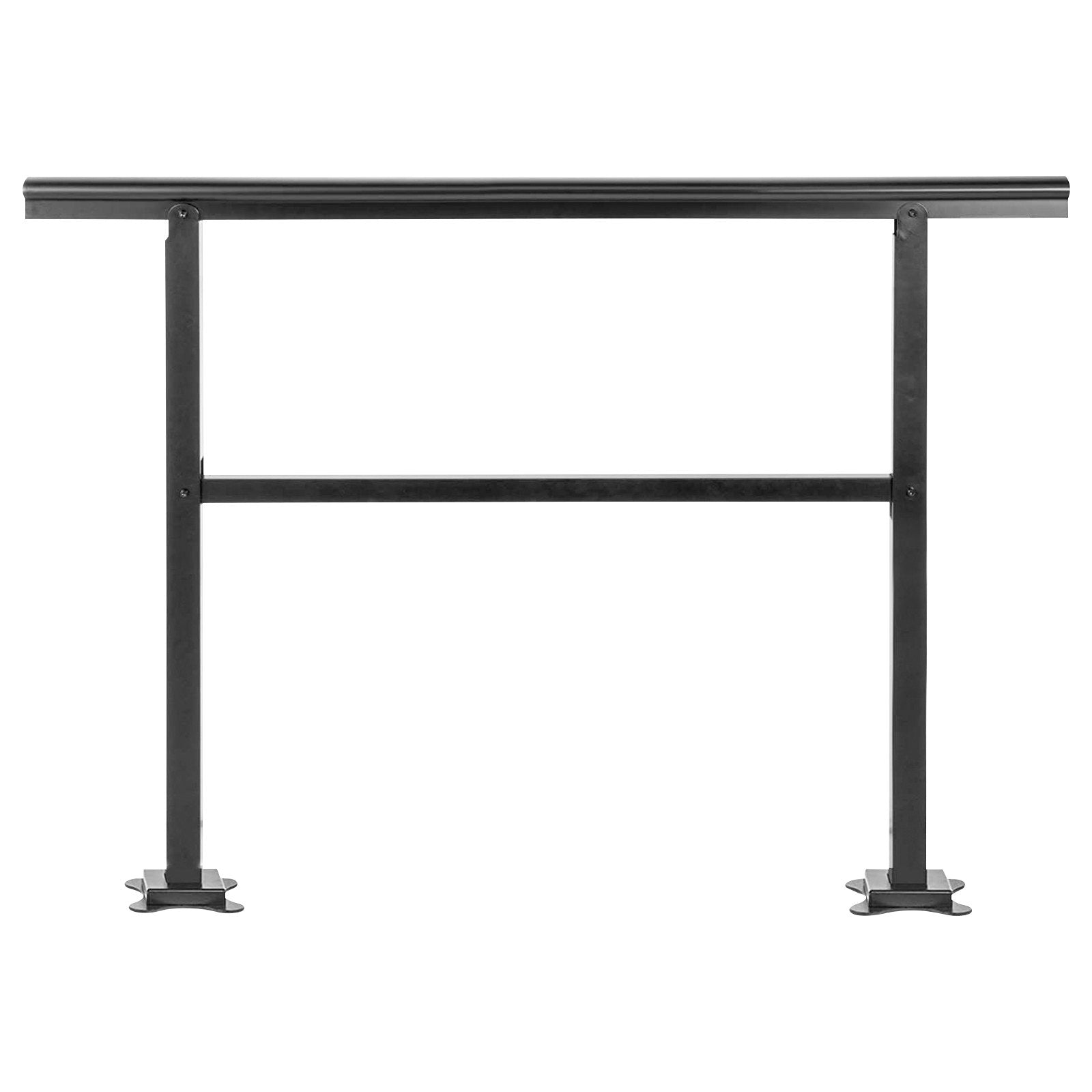 Door Hardware: VEVOR Handrail Outdoor Stairs 47.6 X 35.2 Inch Outdoor Handrail Outdoor Stair Railing Adjustable from 0 to 30 Degrees Handrail for Stairs Outdoor Aluminum Black Stair Railing Fit 3-4 Steps