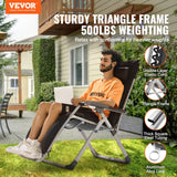 Filing & Organisation: VEVOR Zero Gravity Chair, 26 inch Zero Gravity Recliner Lounge Chair for Indoor and Outdoor, Adjustable Anti Gravity Chair with Cushion, Headrest, Footrest, and Cupholder, 500 lbs, Black