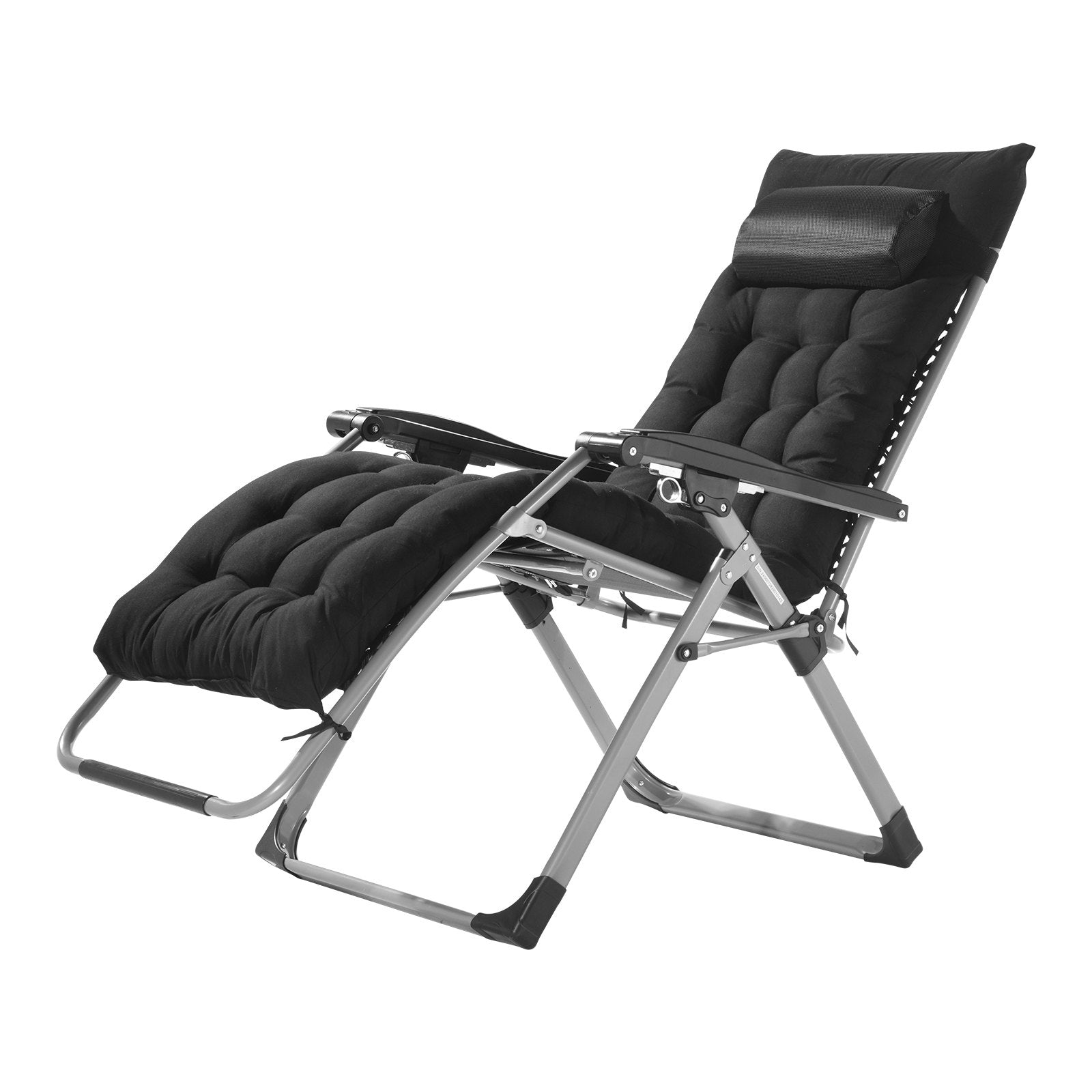 Filing & Organisation: VEVOR Zero Gravity Chair, 26 inch Zero Gravity Recliner Lounge Chair for Indoor and Outdoor, Adjustable Anti Gravity Chair with Cushion, Headrest, Footrest, and Cupholder, 500 lbs, Black