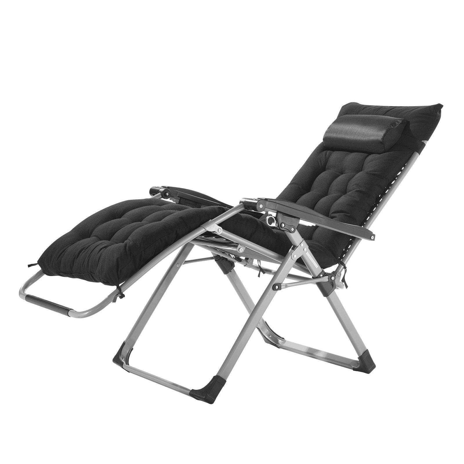 Filing & Organisation: VEVOR Zero Gravity Chair, 26 inch Zero Gravity Recliner Lounge Chair for Indoor and Outdoor, Adjustable Anti Gravity Chair with Cushion, Headrest, Footrest, and Cupholder, 500 lbs, Black