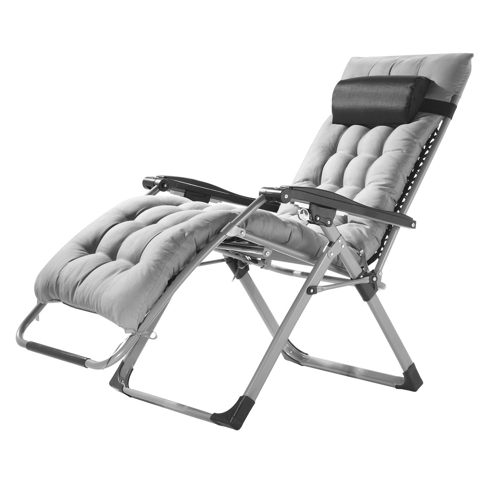 Automotive Parts: VEVOR Zero Gravity Chair, 26 inch Zero Gravity Recliner Lounge Chair for Indoor and Outdoor, Adjustable Anti Gravity Chair with Cushion, Headrest, Footrest, and Cupholder, 500 lbs, Gray