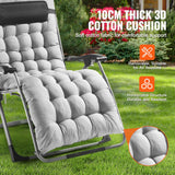 Filing & Organisation: VEVOR Zero Gravity Chair, 33 inch Zero Gravity Recliner Lounge Chair for Indoor and Outdoor, Adjustable Anti Gravity Chair with Cushion, Headrest, Footrest, and Cupholder, 500 lbs, Gray
