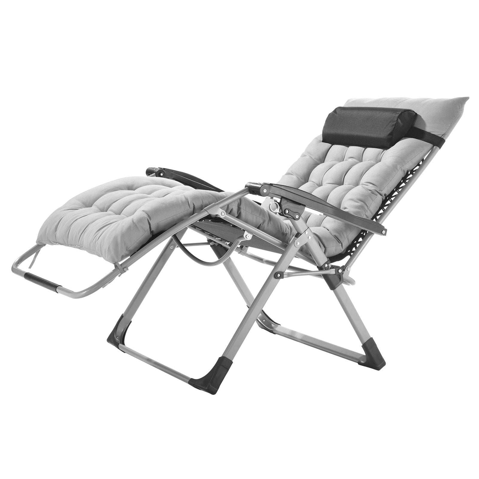 Filing & Organisation: VEVOR Zero Gravity Chair, 33 inch Zero Gravity Recliner Lounge Chair for Indoor and Outdoor, Adjustable Anti Gravity Chair with Cushion, Headrest, Footrest, and Cupholder, 500 lbs, Gray