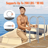Swimming Pools: VEVOR Pool Handrail,36 x 13 inch Pool Railing, Aluminum with Base Plate for Indoor/Outdoor Pools, Humanized Swimming Pool Safety Railing for Decks, Rust-Proof Grab Bar with Accessories for Spas Docks