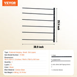 Bicycle Stands & Storage: VEVOR Wall Mounted Saddle Rack, 30.9 x 29.9 x 5.5 in, Swing Out Saddle Holder, Six Tiers Horse Saddle Stand, Space Saving Horse Pad and Blanket Rack for Tack Room Organization Trailer Accessories