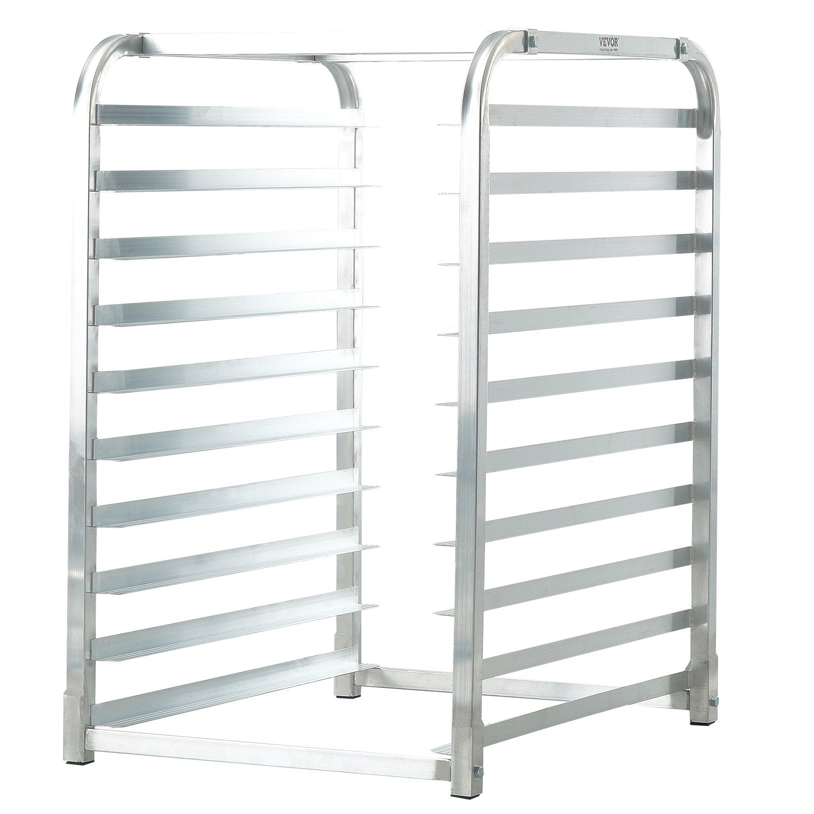 Bakeware & Accessories: VEVOR Bun Pan Rack, 10-Tier Commercial Bakery Racks with Brake Wheels, Aluminum Racking Trolley Storage for Half & Full Sheet, Speed Rack For Kitchen Home, Bread Baking Equipment, 660x515x985 mm