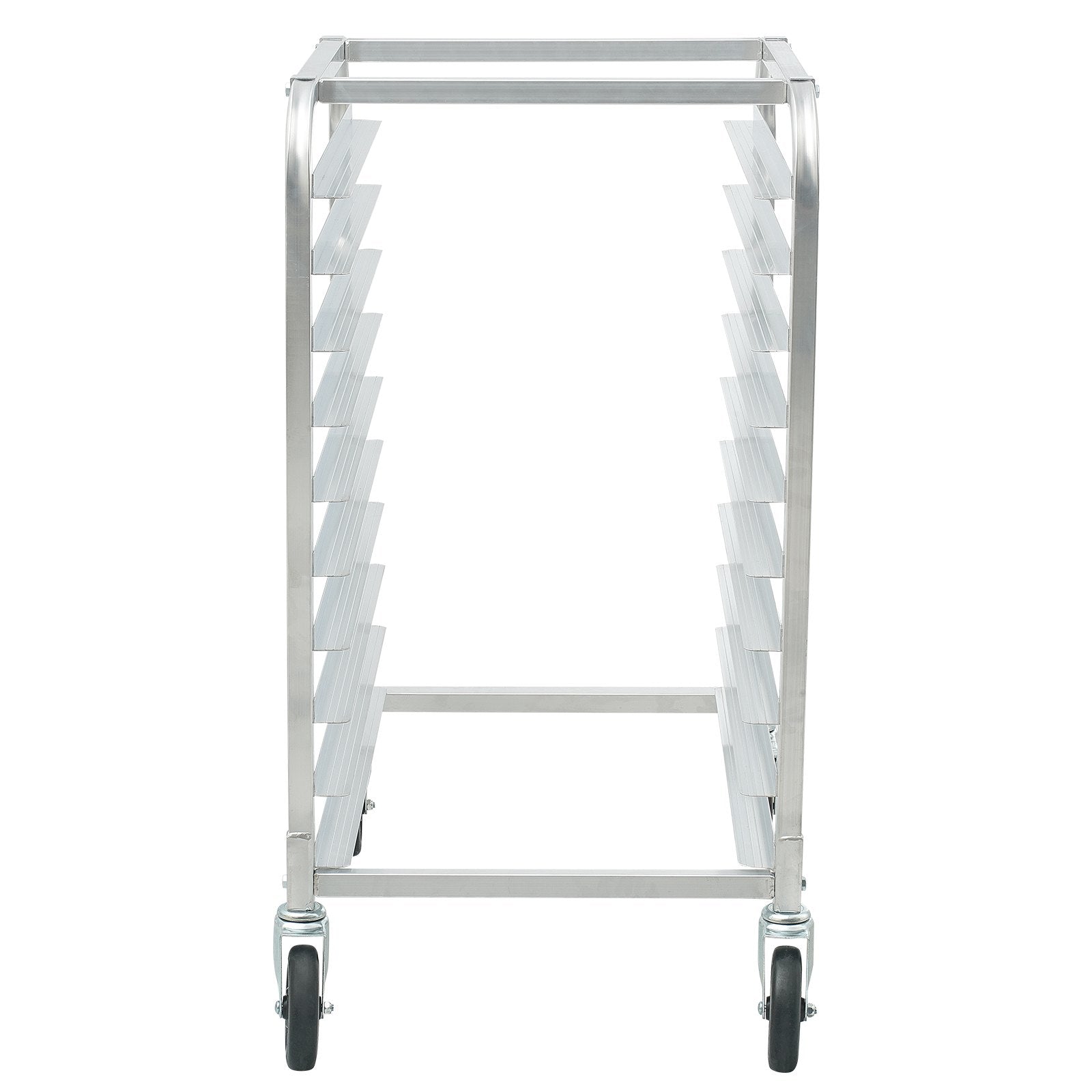 Bakeware & Accessories: VEVOR Bun Pan Rack, 10-Tier Commercial Bakery Racks with Brake Wheels, Aluminum Racking Trolley Storage for Half & Full Sheet, Speed Rack For Kitchen Home, Bread Baking Equipment, 660x515x985 mm