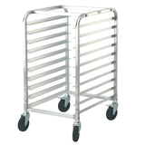 Bakeware & Accessories: VEVOR Bun Pan Rack, 10-Tier Commercial Bakery Racks with Brake Wheels, Aluminum Racking Trolley Storage for Half & Full Sheet, Speed Rack For Kitchen Home, Bread Baking Equipment, 660x515x985 mm