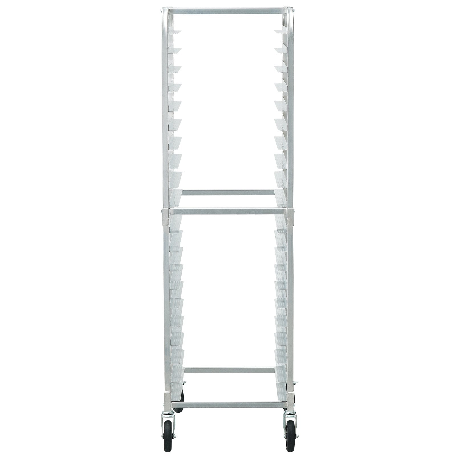 Bakeware & Accessories: VEVOR Bun Pan Rack, 20-Tier Commercial Bakery Racks with Brake Wheels, Aluminum Racking Trolley Storage for Half & Full Sheet, Speed Rack For Kitchen Home, Bread Baking Equipment, 660x517x1767 mm