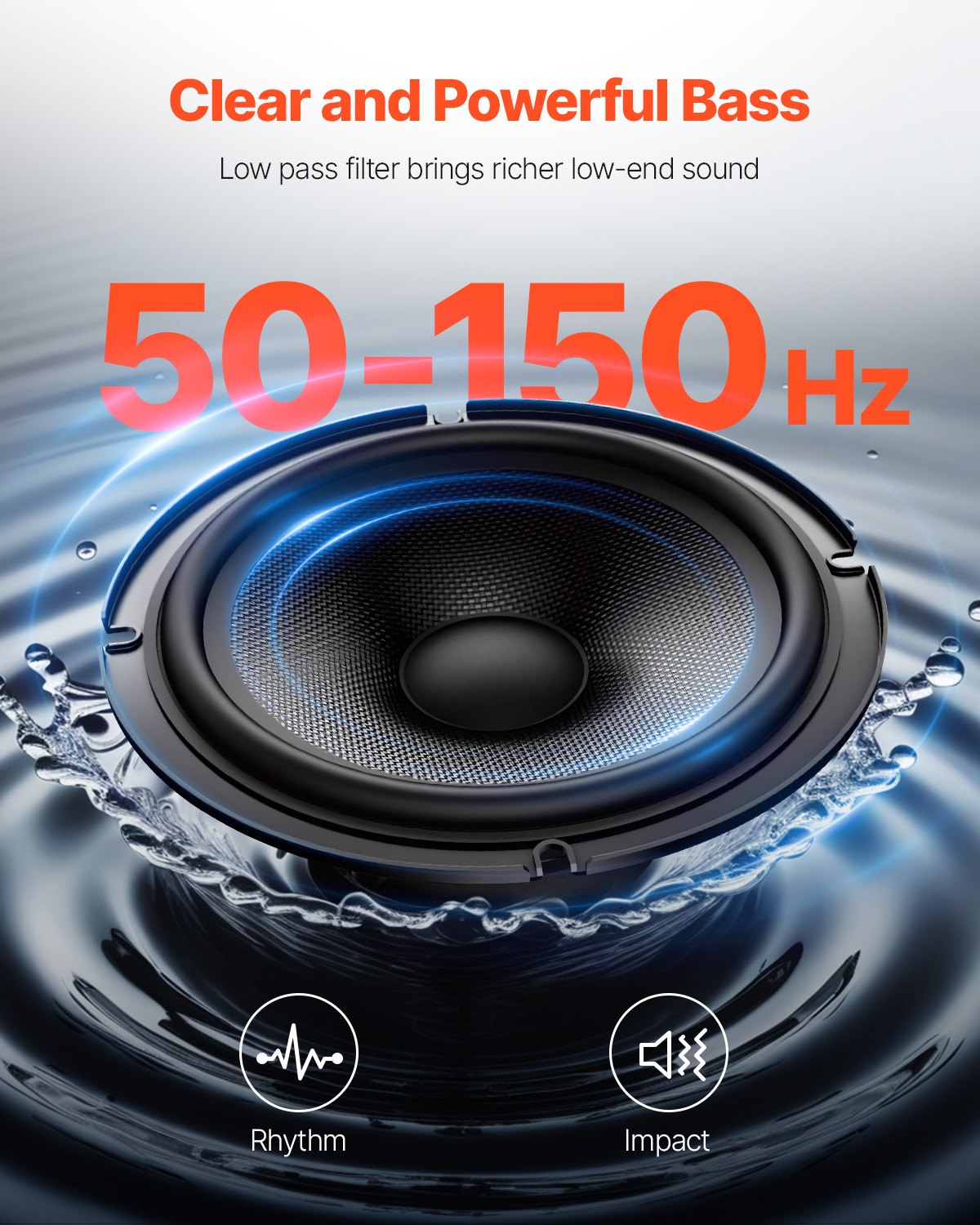 10" 240W Under Seat Car Subwoofer Slim Powered Car/Truck Subwoofer System