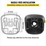 Automotive Parts: VEVOR Tractor Seat High Back Mower Seat Black Vinyl Forklift Drain Hole Pair
