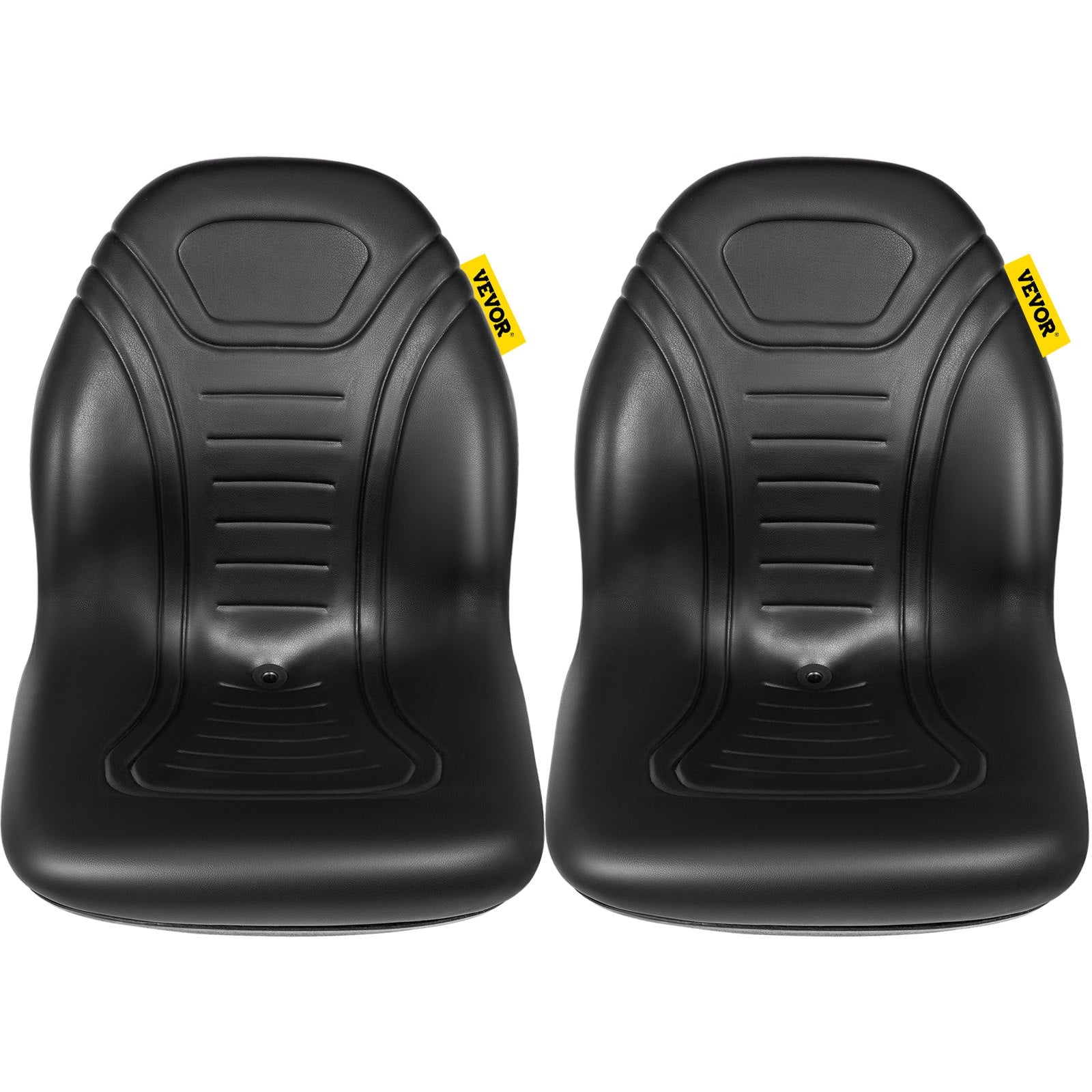 Automotive Parts: VEVOR Tractor Seat High Back Mower Seat Black Vinyl Forklift Drain Hole Pair