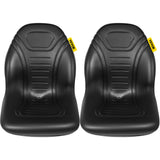 Automotive Parts: VEVOR Tractor Seat High Back Mower Seat Black Vinyl Forklift Drain Hole Pair