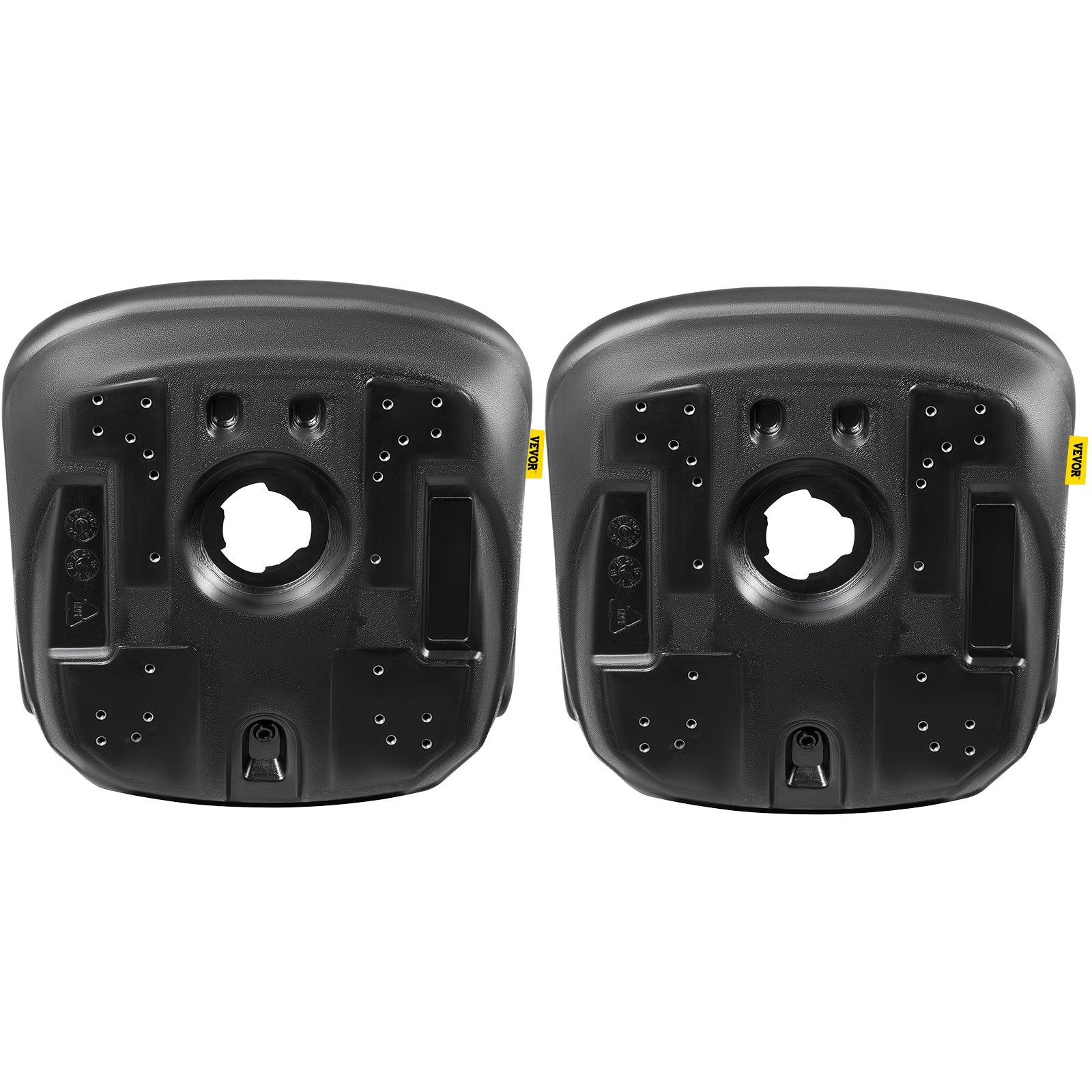 Automotive Parts: VEVOR Tractor Seat High Back Mower Seat Black Vinyl Forklift Drain Hole Pair