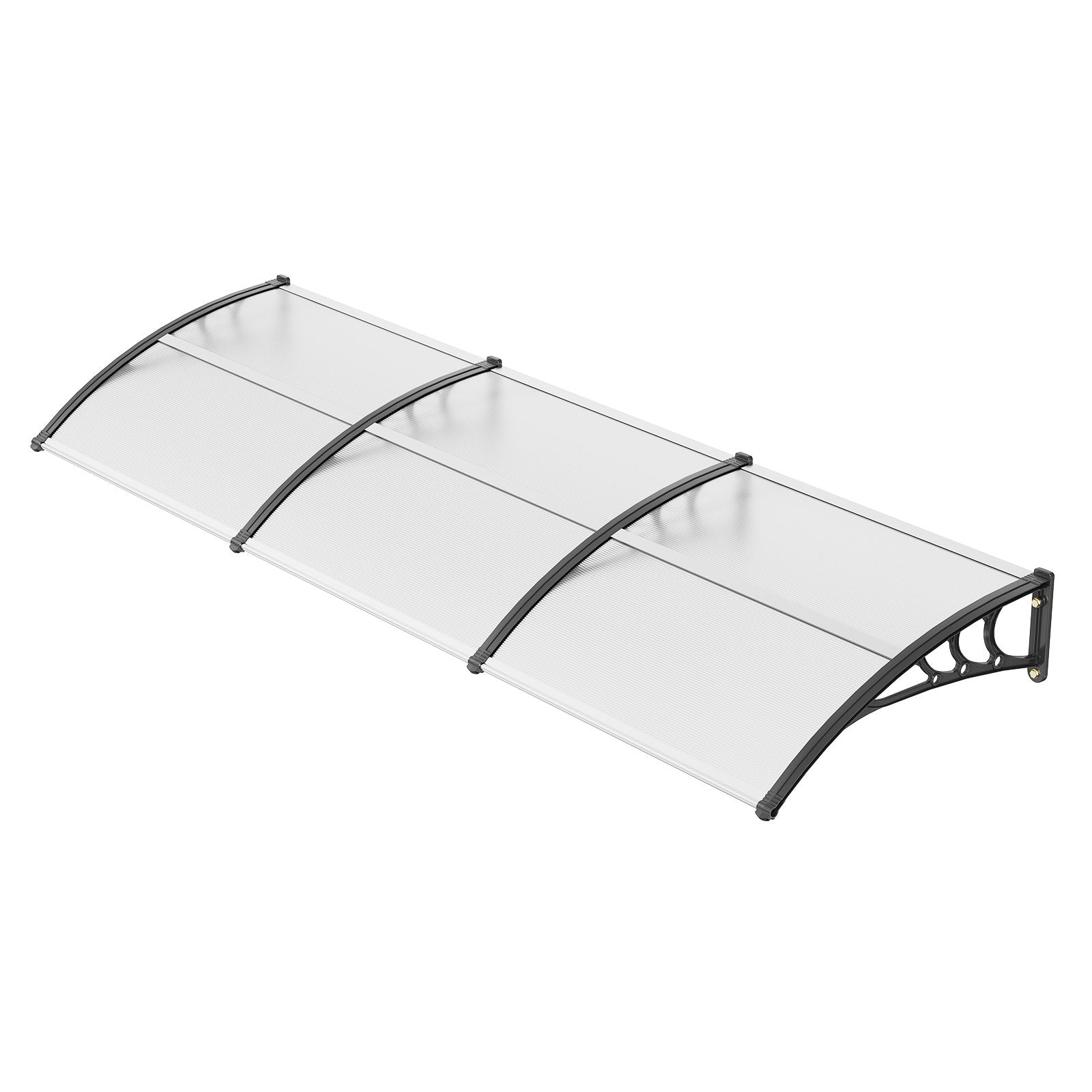 Window Door Awning Canopy, 965 x 2975mm Door Canopy Exterior, UF50+ PC Sunshade Sheet Awnings, Outdoor Patio Awning Sun Shade, Transparent, Waterproof, for Sun Shutter, UV, Rain, Snow Protection