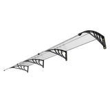 Awnings: VEVOR Window Door Awning Canopy, 965 x 2975mm Door Canopy Exterior, UF50+ PC Sunshade Sheet Awnings, Outdoor Patio Awning Sun Shade, Transparent, Waterproof, for Sun Shutter, UV, Rain, Snow Protection
