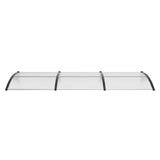 Awnings: VEVOR Window Door Awning Canopy, 965 x 2975mm Door Canopy Exterior, UF50+ PC Sunshade Sheet Awnings, Outdoor Patio Awning Sun Shade, Transparent, Waterproof, for Sun Shutter, UV, Rain, Snow Protection
