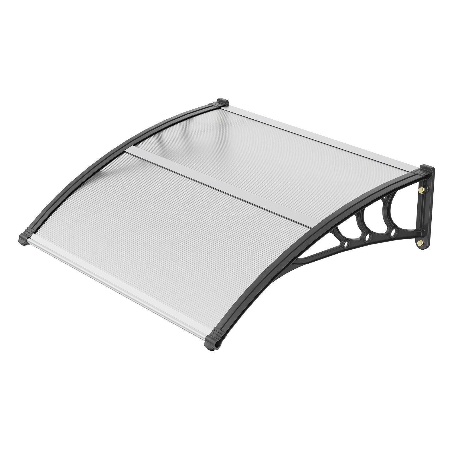 Awnings: VEVOR Window Door Awning Canopy 40" x 40", UPF 50+ Polycarbonate Entry Door Outdoor Window Awning Exterior, Front Door Overhang Awning for Sun Shutter, UV, Rain, Snow Protection, Hollow Sheet