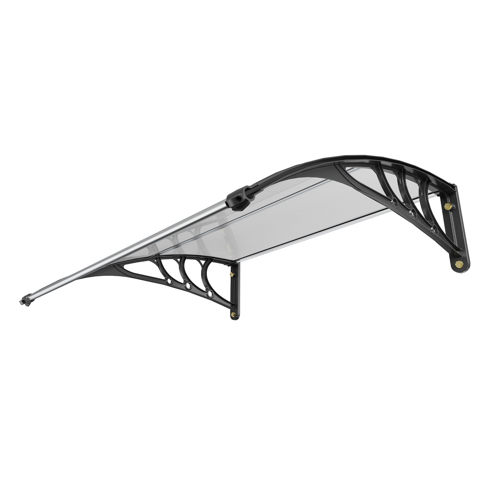 Awnings: VEVOR Window Door Awning Canopy 40" x 40", UPF 50+ Polycarbonate Entry Door Outdoor Window Awning Exterior, Front Door Overhang Awning for Sun Shutter, UV, Rain, Snow Protection, Hollow Sheet