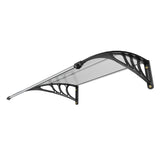 Awnings: VEVOR Window Door Awning Canopy 40" x 40", UPF 50+ Polycarbonate Entry Door Outdoor Window Awning Exterior, Front Door Overhang Awning for Sun Shutter, UV, Rain, Snow Protection, Hollow Sheet