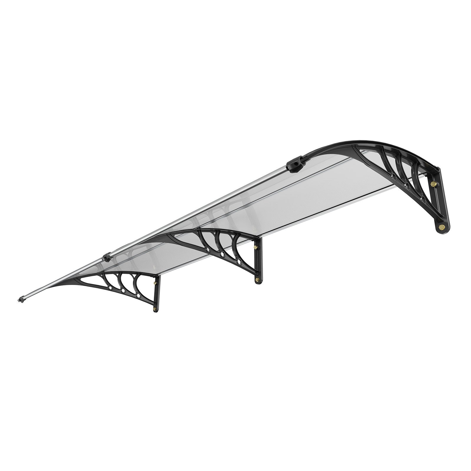 Awnings: VEVOR Window Door Awning Canopy 965 x 1987 mm, UPF 50+ Polycarbonate Entry Door Outdoor Window Awning Exterior, Front Door Overhang Awning for Sun Shutter, UV, Rain, Snow Protection, Hollow Sheet
