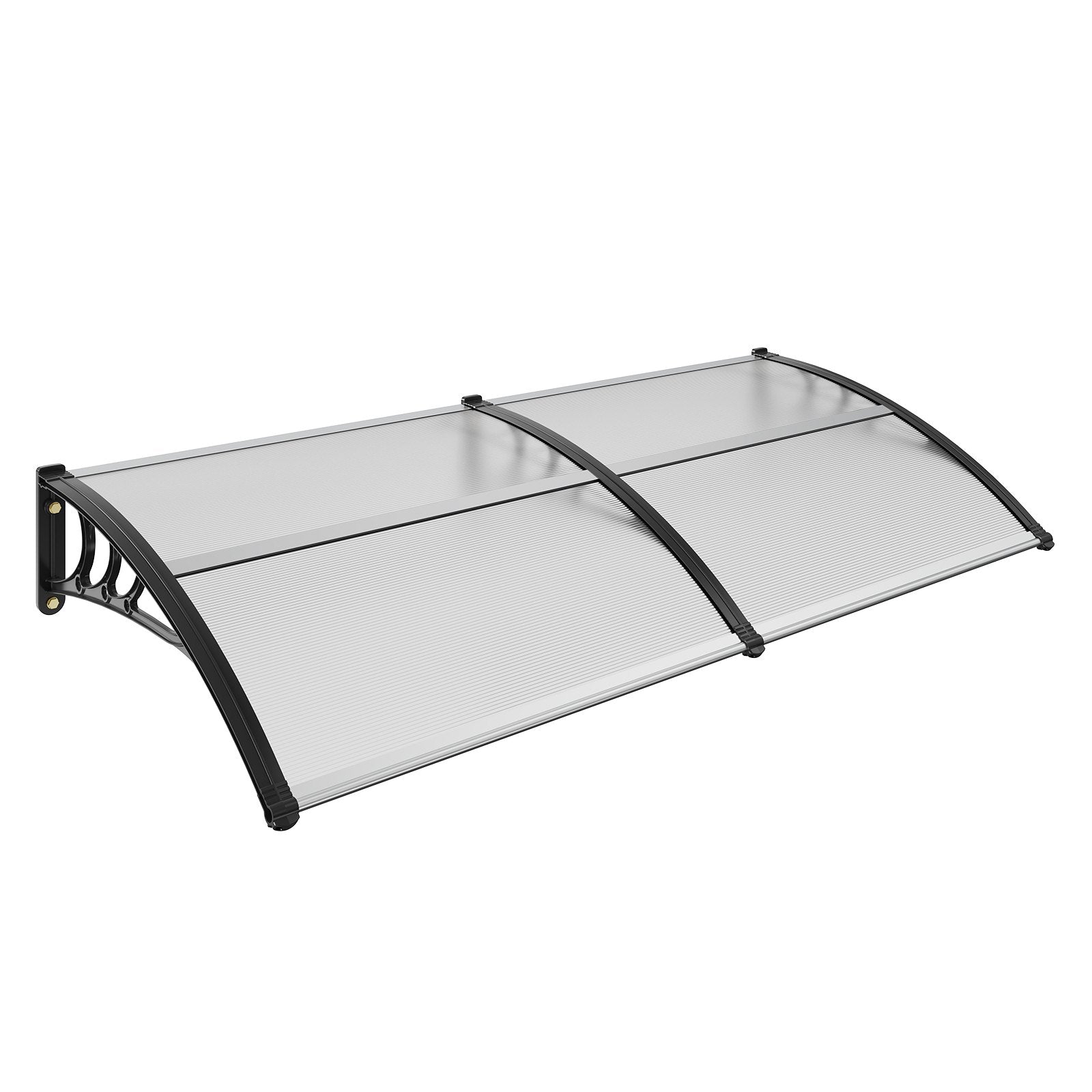 Awnings: VEVOR Window Door Awning Canopy 965 x 1987 mm, UPF 50+ Polycarbonate Entry Door Outdoor Window Awning Exterior, Front Door Overhang Awning for Sun Shutter, UV, Rain, Snow Protection, Hollow Sheet