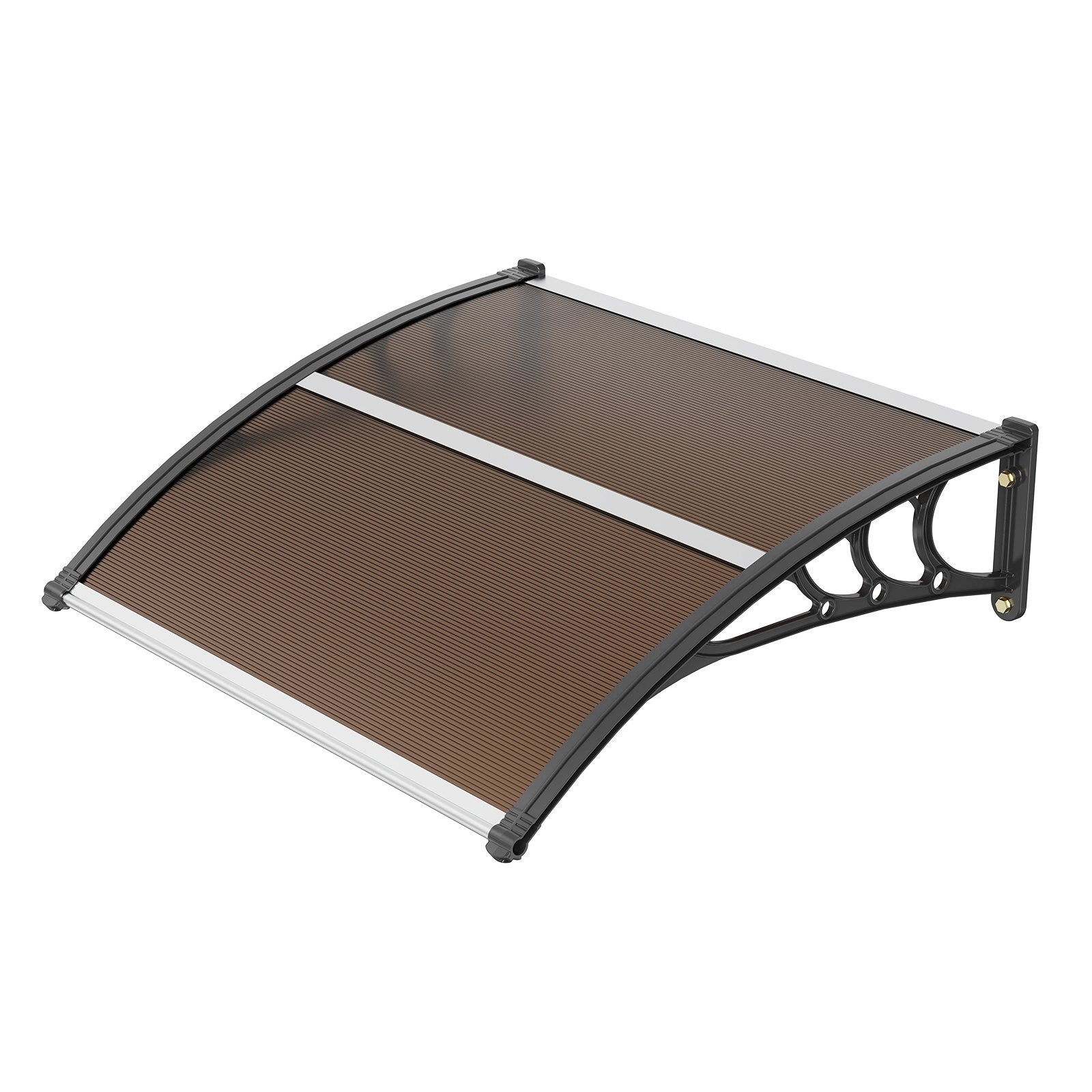 Awnings: VEVOR Window Door Awning Canopy 40" x 40", UPF 50+ Polycarbonate Entry Door Outdoor Window Awning Exterior, Front Door Overhang Awning for Sun Shutter, UV, Rain, Snow Protection, Hollow Sheet
