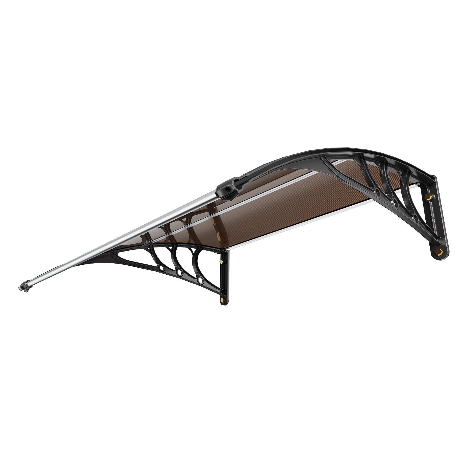 Awnings: VEVOR Window Door Awning Canopy 40" x 40", UPF 50+ Polycarbonate Entry Door Outdoor Window Awning Exterior, Front Door Overhang Awning for Sun Shutter, UV, Rain, Snow Protection, Hollow Sheet