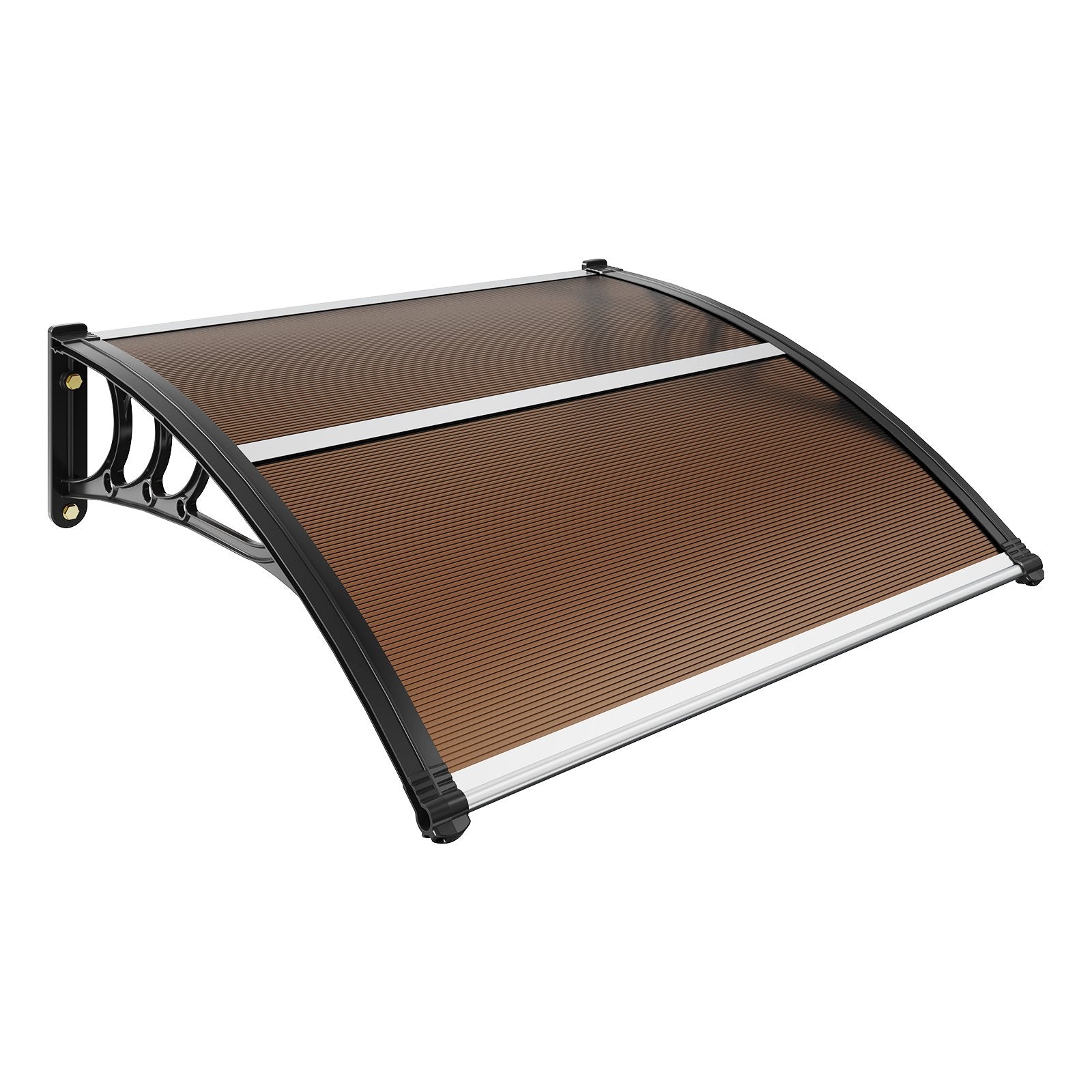 Awnings: VEVOR Window Door Awning Canopy 40" x 40", UPF 50+ Polycarbonate Entry Door Outdoor Window Awning Exterior, Front Door Overhang Awning for Sun Shutter, UV, Rain, Snow Protection, Hollow Sheet
