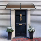 Awnings: VEVOR Window Door Awning Canopy 965 x 1987 mm, UPF 50+ Polycarbonate Entry Door Outdoor Window Awning Exterior, Front Door Overhang Awning for Sun Shutter, UV, Rain, Snow Protection, Hollow Sheet