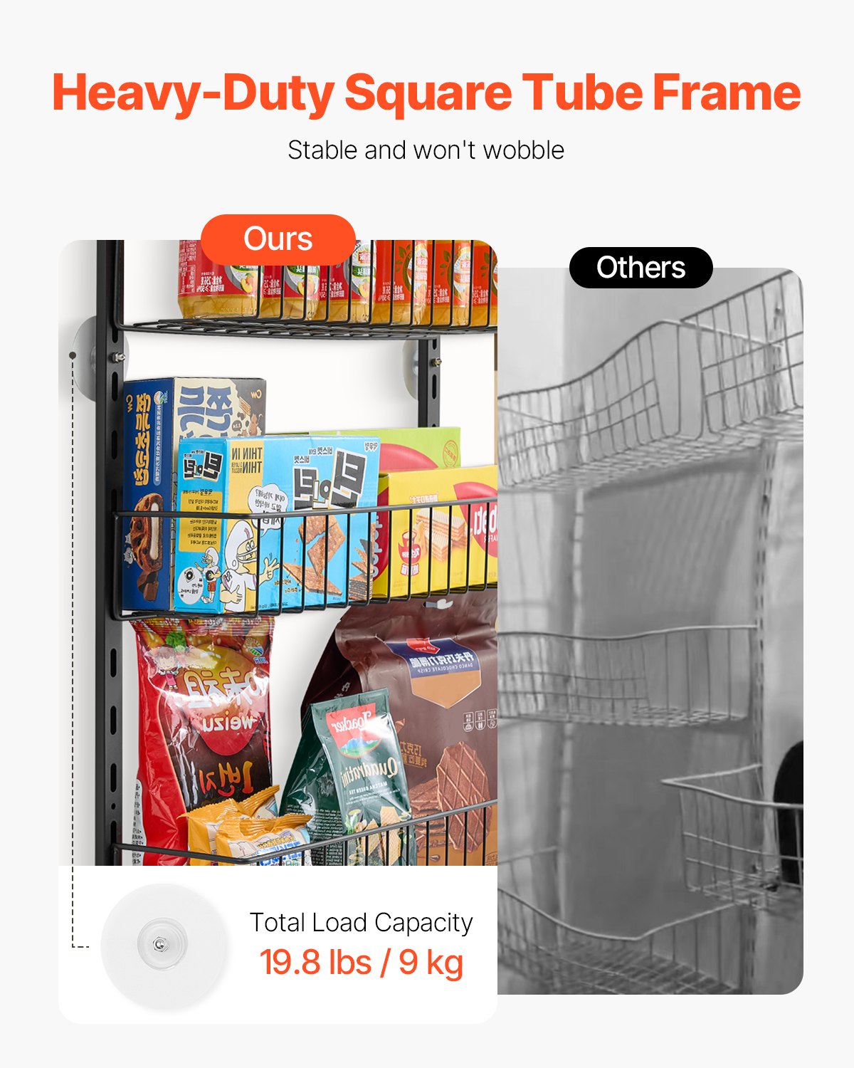 Cosmetic & Toiletry Bags: VEVOR Over the Door Pantry Organizer, 6-Tier Pantry Organization and Storage, Heavy-Duty Steel Hanging Spice Rack, Adjustable Wall Seasoning Shelves, for Home Kitchen Laundry Room Bathroom, Black