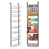 Clothing & Wardrobe Storage: VEVOR 8-Tier Over the Door Pantry Organizer Hanging Storage Rack Adjustable