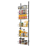 Clothing & Wardrobe Storage: VEVOR 8-Tier Over the Door Pantry Organizer Hanging Storage Rack Adjustable