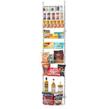 Food Storage: VEVOR Over the Door Pantry Organizer, 9-Tier Pantry Organization and Storage, Heavy-Duty Steel Hanging Spice Rack, Adjustable Wall Seasoning Shelves, for Home Kitchen Laundry Room Bathroom, White