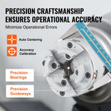 Calculators: VEVOR KP96 Lathe Chuck, 4-Jaw 96 mm Diameter, Metal Lathe Chuck Turning Machine Accessories, Self-centering Tool, for Lathe, Precision Machining, Grinding Machines, Milling Machines