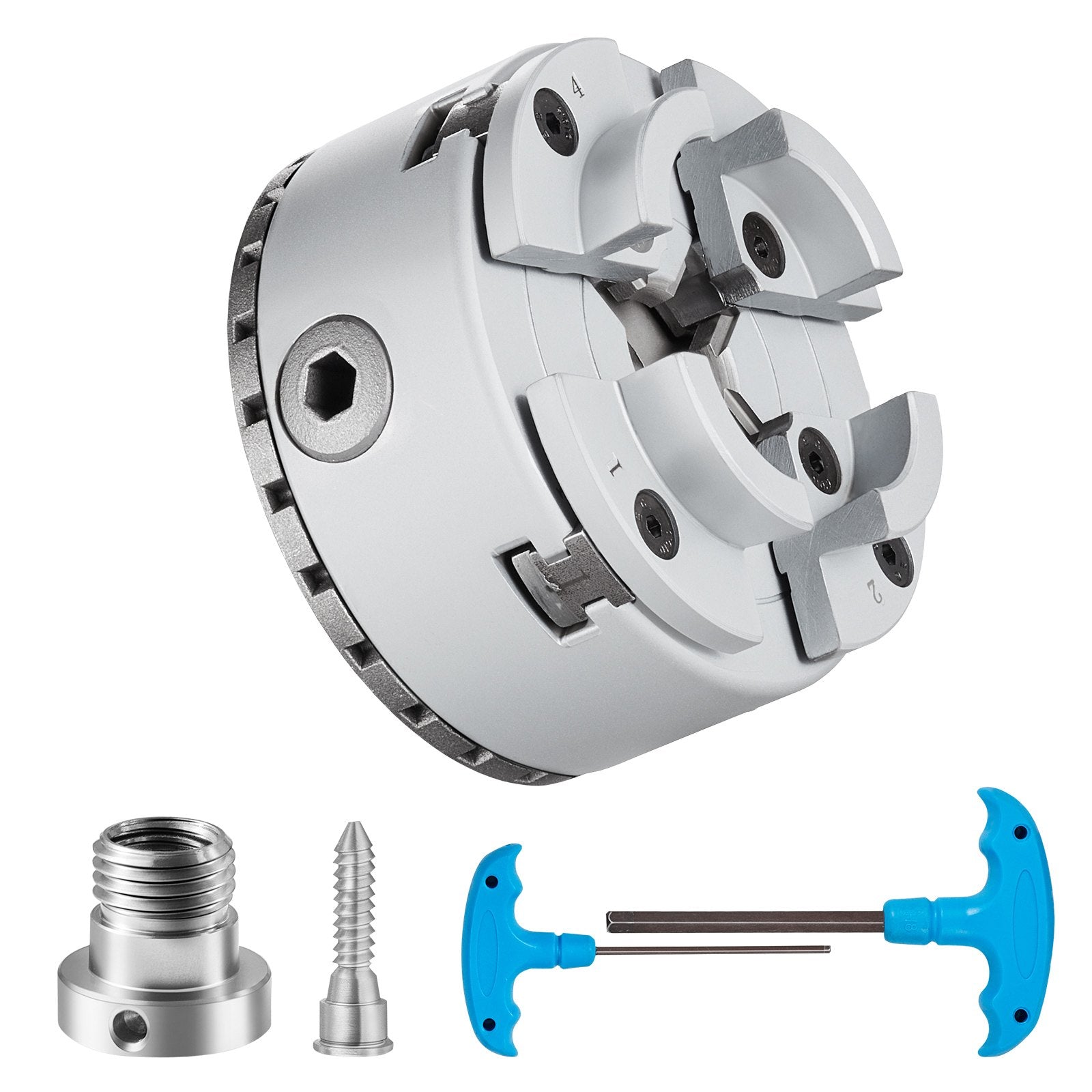 Calculators: VEVOR KP96 Lathe Chuck, 4-Jaw 96 mm Diameter, Metal Lathe Chuck Turning Machine Accessories, Self-centering Tool, for Lathe, Precision Machining, Grinding Machines, Milling Machines