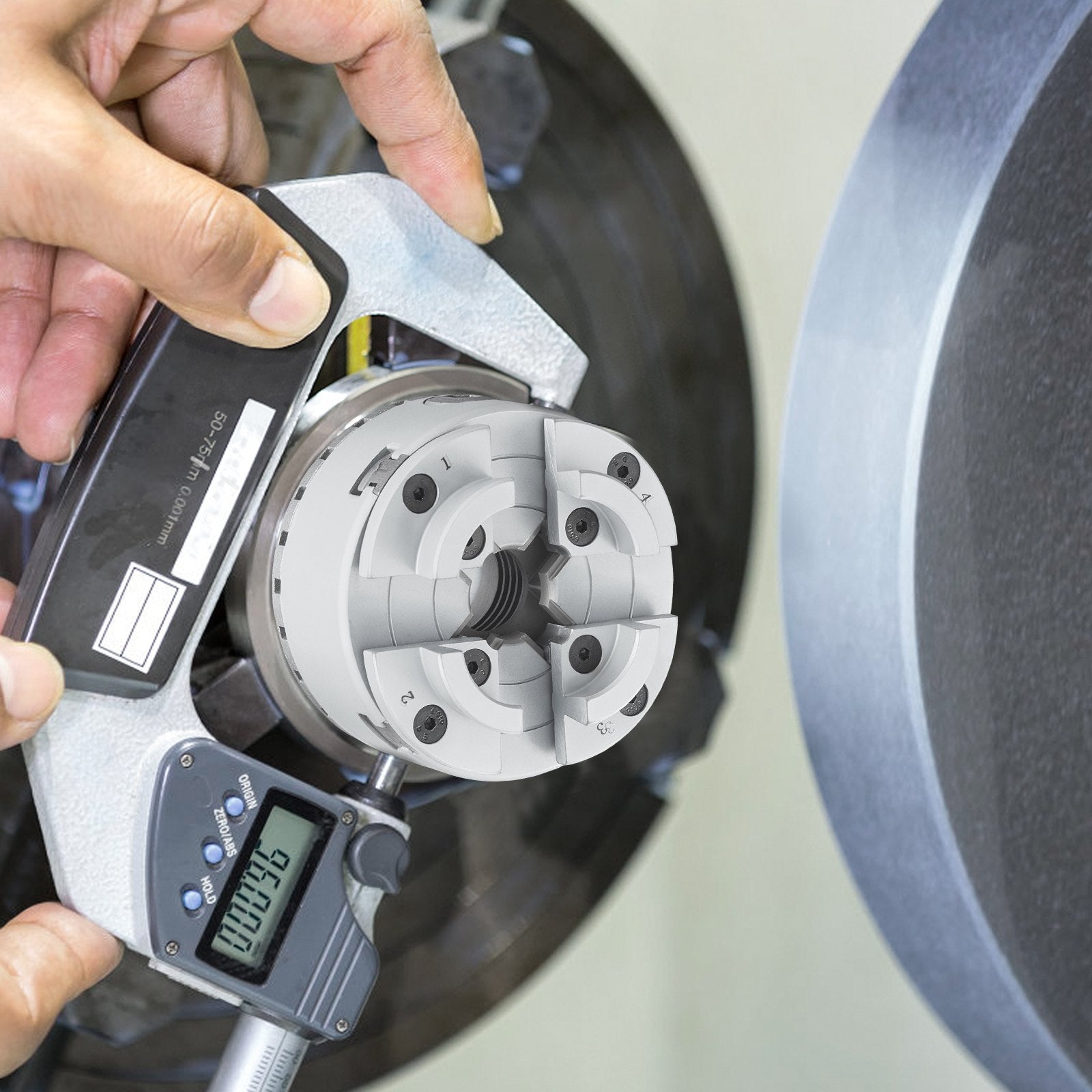Putty Knives, Scrapers & Chisels: VEVOR KP965 Lathe Chuck, 4-Jaw 96 mm Diameter, Metal Lathe Chuck Turning Machine Accessories with 5 Sets of Jaws, Self-centering Tool, for Precision Machining, Grinding Machines, Milling Machines