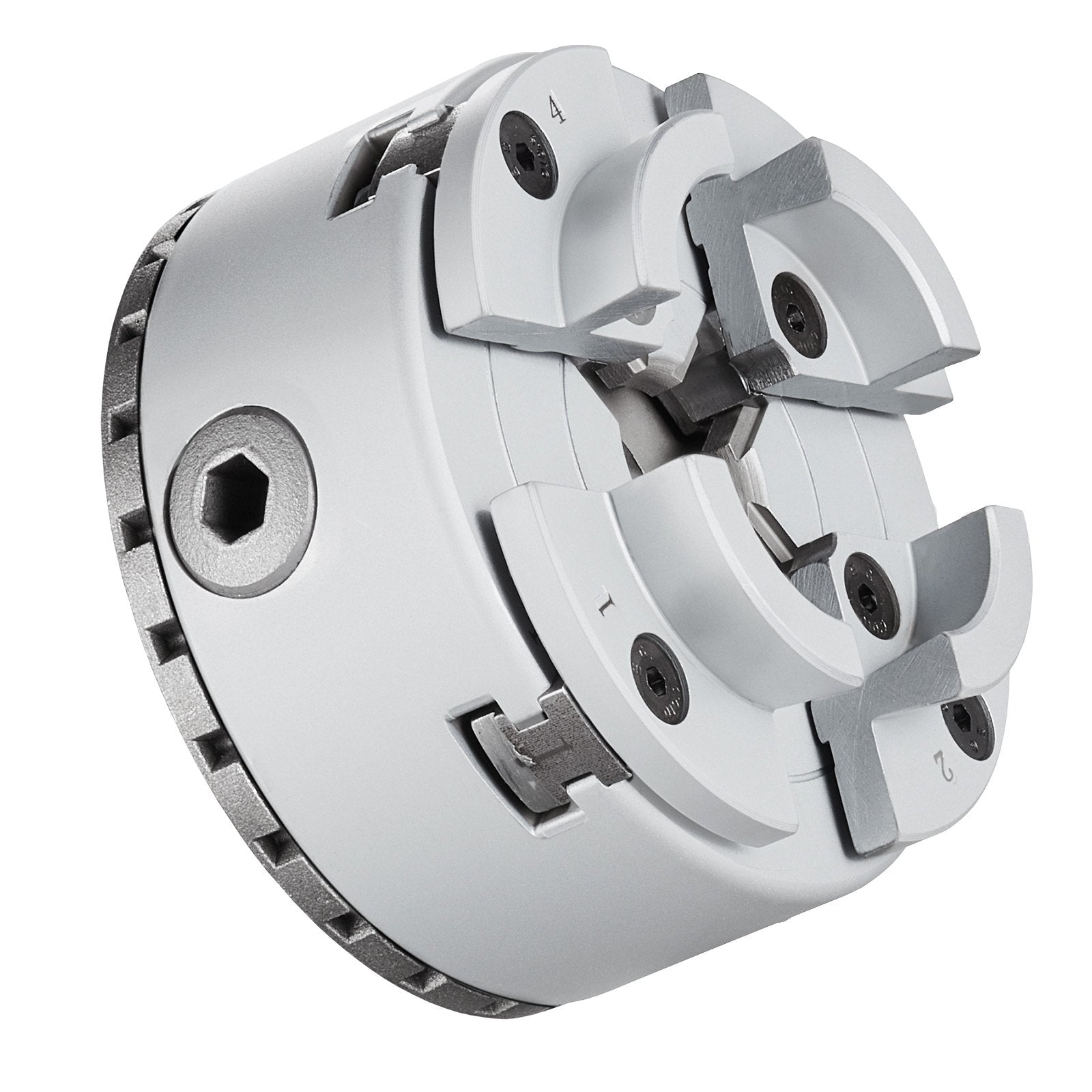 Putty Knives, Scrapers & Chisels: VEVOR KP965 Lathe Chuck, 4-Jaw 96 mm Diameter, Metal Lathe Chuck Turning Machine Accessories with 5 Sets of Jaws, Self-centering Tool, for Precision Machining, Grinding Machines, Milling Machines