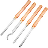 Putty Knives, Scrapers & Chisels: VEVOR Wood Turning Tools for Lathe 4 PCS Set, Carbide Lathe Tools with Diamond Shape, Round, Square Cutters, Turning Lathe Chisels with Comfortable Grip Handles Lathe Tools for Craft DIY Hobbyists