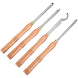 Putty Knives, Scrapers & Chisels: VEVOR Wood Turning Tools for Lathe 4 PCS Set, Carbide Lathe Tools with Diamond Shape, Round, Square Cutters, Turning Lathe Chisels with Comfortable Grip Handles Lathe Tools for Craft DIY Hobbyists