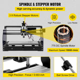 Hand Tools: VEVOR Cnc 3018 Pro 10000RPM Cnc 3018 300×180×45mm Cnc Machine GRBL Control Mini Laser Engraver with Offline Controller 3 Axis laser engraving machine for Carving Milling Plastic Acrylic PVC